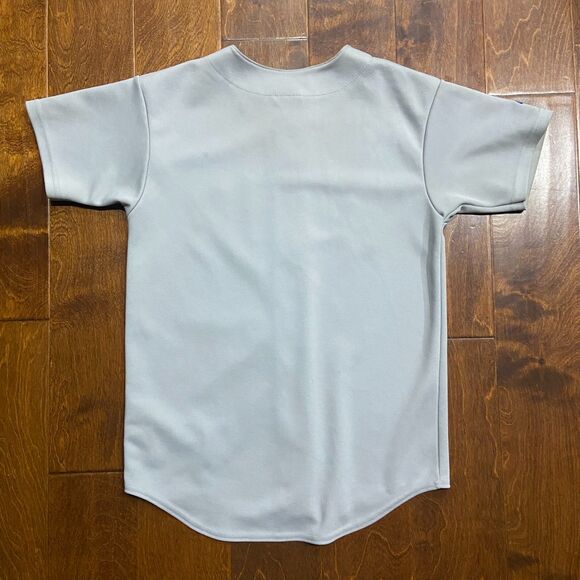 Majestic Vintage MLB Chicago Cubs Digital Camo Gray Baseball Jersey Youth Size M - Picture 5 of 8